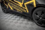 Maxton Parts - Seitenschweller Ansatz (Paar) passend für BMW i3 S Mk1 FL schwarz Hochglanz