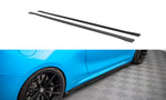Maxton Parts - Seitenschweller Ansatz (Paar) passend für BMW M2 F87 schwarz matt