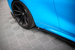Maxton Parts - Seitenschweller Ansatz (Paar) passend für BMW M2 F87 schwarz matt