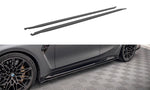 Maxton Parts - Seitenschweller Ansatz (Paar) passend für BMW M3 Limousine / Touring G80 / G81 schwarz matt
