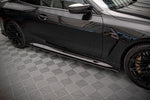 Maxton Parts - Seitenschweller Ansatz (Paar) passend für BMW M4 G82 schwarz matt