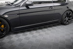 Maxton Parts - Seitenschweller Ansatz (Paar) passend für BMW M6 E63 schwarz Hochglanz