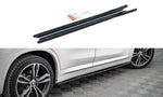 Maxton Parts - Seitenschweller Ansatz (Paar) passend für BMW X1 M-Paket F48 / F48 FL schwarz Hochglanz