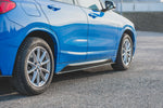 Maxton Parts - Seitenschweller Ansatz (Paar) passend für BMW X2 F39 M-Paket schwarz Hochglanz