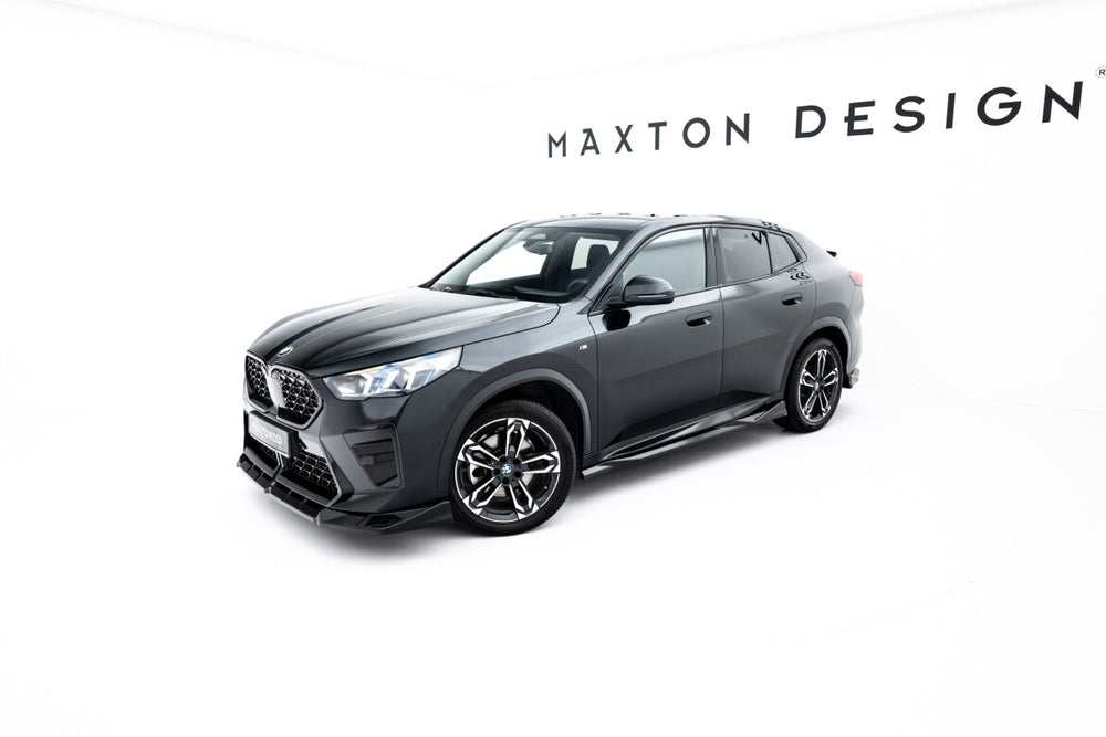 Maxton Parts - Seitenschweller Ansatz (Paar) passend für BMW X2 M35i U10 schwarz Hochglanz