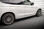 Maxton Parts - Seitenschweller Ansatz (Paar) passend für BMW X3 M-Paket F25 schwarz Hochglanz
