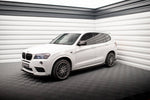 Maxton Parts - Seitenschweller Ansatz (Paar) passend für BMW X3 M-Paket F25 schwarz Hochglanz