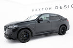 Maxton Parts - Seitenschweller Ansatz (Paar) passend für BMW X4 M-Paket G02 FL schwarz Hochglanz