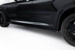 Maxton Parts - Seitenschweller Ansatz (Paar) passend für BMW X4 M-Paket G02 FL schwarz Hochglanz