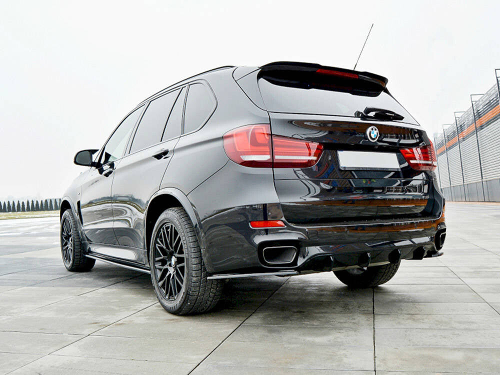 Maxton Parts - Seitenschweller Ansatz (Paar) passend für BMW X5 F15 M Paket schwarz Hochglanz