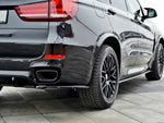 Maxton Parts - Seitenschweller Ansatz (Paar) passend für BMW X5 F15 M Paket schwarz Hochglanz