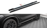 Maxton Parts - Seitenschweller Ansatz (Paar) passend für BMW X5M F95 / F95 FL schwarz Hochglanz