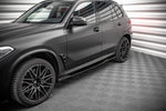 Maxton Parts - Seitenschweller Ansatz (Paar) passend für BMW X5M F95 / F95 FL schwarz Hochglanz