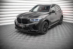 Maxton Parts - Seitenschweller Ansatz (Paar) passend für BMW X5M F95 / F95 FL schwarz Hochglanz