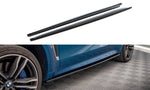 Maxton Parts - Seitenschweller Ansatz (Paar) passend für BMW X6 M F86 schwarz Hochglanz