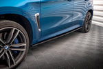 Maxton Parts - Seitenschweller Ansatz (Paar) passend für BMW X6 M F86 schwarz Hochglanz