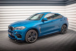 Maxton Parts - Seitenschweller Ansatz (Paar) passend für BMW X6 M F86 schwarz Hochglanz