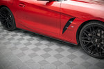 Maxton Parts - Seitenschweller Ansatz (Paar) passend für BMW Z4 M-Paket G29 roter Kern