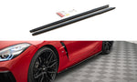 Maxton Parts - Seitenschweller Ansatz (Paar) passend für BMW Z4 M-Paket G29 schwarz Hochglanz