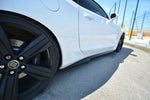 Maxton Parts - Seitenschweller Ansatz (Paar) passend für Chevrolet Camaro 6TH-GEN. Phase-I 2SS Coupe schwarz Hochglanz