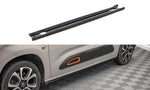 Maxton Parts - Seitenschweller Ansatz (Paar) passend für Citroen Berlingo Mk3 schwarz Hochglanz
