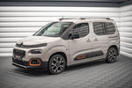 Maxton Parts - Seitenschweller Ansatz (Paar) passend für Citroen Berlingo Mk3 schwarz Hochglanz