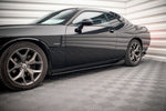 Maxton Parts - Seitenschweller Ansatz (Paar) passend für Dodge Challenger GT Mk3 FL schwarz Hochglanz