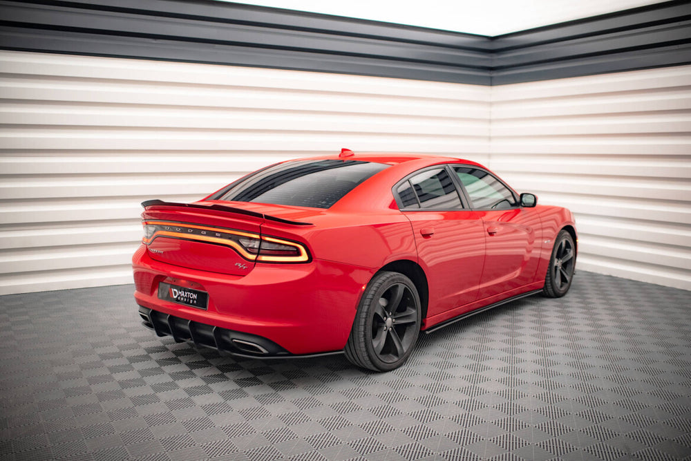 Maxton Parts - Seitenschweller Ansatz (Paar) passend für Dodge Charger RT Mk7 FL schwarz matt
