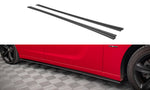 Maxton Parts - Seitenschweller Ansatz (Paar) passend für Dodge Charger RT Mk7 FL schwarz matt