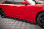 Maxton Parts - Seitenschweller Ansatz (Paar) passend für Dodge Charger RT Mk7 FL schwarz matt