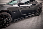 Maxton Parts - Seitenschweller Ansatz (Paar) passend für Dodge Charger SRT Mk7 FL schwarz Hochglanz