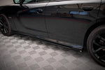 Maxton Parts - Seitenschweller Ansatz (Paar) passend für Dodge Charger SRT Mk7 FL schwarz Hochglanz