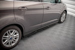 Maxton Parts - Seitenschweller Ansatz (Paar) passend für Ford C-Max Mk2 schwarz Hochglanz