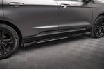 Maxton Parts - Seitenschweller Ansatz (Paar) passend für Ford Edge ST Mk2 FL schwarz Hochglanz