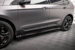Maxton Parts - Seitenschweller Ansatz (Paar) passend für Ford Edge ST Mk2 FL schwarz Hochglanz