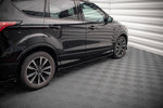 Maxton Parts - Seitenschweller Ansatz (Paar) passend für Ford Escape ST-Line Mk3 schwarz Hochglanz