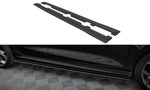 Maxton Parts - Seitenschweller Ansatz (Paar) passend für Ford Fiesta ST / ST-Line Mk8 schwarz matt