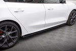 Maxton Parts - Seitenschweller Ansatz (Paar) passend für Ford Focus ST / ST-Line Mk4 schwarz matt
