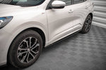 Maxton Parts - Seitenschweller Ansatz (Paar) passend für Ford Kuga ST-Line Mk3 schwarz Hochglanz