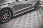 Maxton Parts - Seitenschweller Ansatz (Paar) passend für Ford Mondeo ST-Line Mk5 FL schwarz Hochglanz