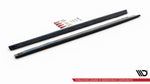 Maxton Parts - Seitenschweller Ansatz (Paar) passend für Ford Mustang Mk. 6 FL schwarz Hochglanz