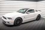 Maxton Parts - Seitenschweller Ansatz (Paar) passend für Ford Mustang Mk5 FL schwarz Hochglanz