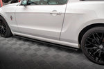 Maxton Parts - Seitenschweller Ansatz (Paar) passend für Ford Mustang Mk5 FL schwarz Hochglanz