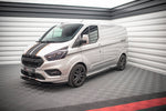 Maxton Parts - Seitenschweller Ansatz (Paar) passend für Ford Transit Custom ST-Line Mk1 FL schwarz Hochglanz