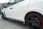 Maxton Parts - Seitenschweller Ansatz (Paar) passend für Honda Civic IX TYPE R schwarz matt