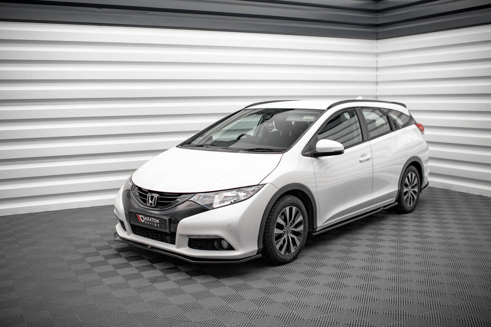 Maxton Parts - Seitenschweller Ansatz (Paar) passend für Honda Civic Mk9 schwarz Hochglanz (HO-CI-9-K-SD1-G)