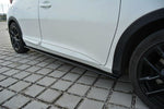 Maxton Parts - Seitenschweller Ansatz (Paar) passend für Honda Civic Mk9 schwarz Hochglanz (HO-CI-9F-SD1-G)