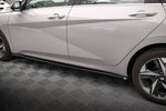 Maxton Parts - Seitenschweller Ansatz (Paar) passend für Hyundai Elantra Mk7 schwarz Hochglanz