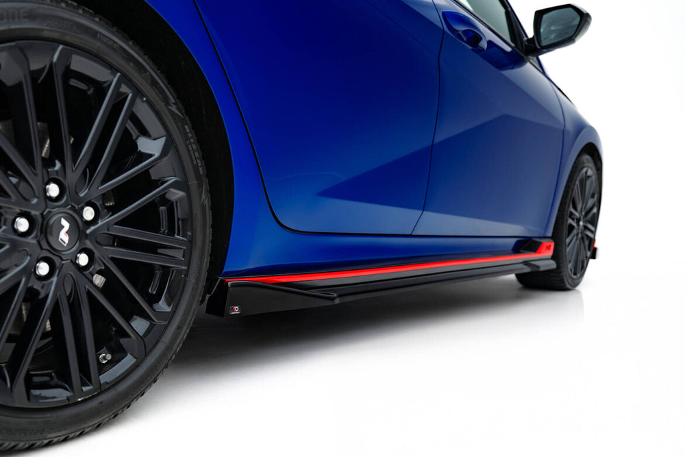 Maxton Parts - Seitenschweller Ansatz (Paar) passend für Hyundai Elantra N Mk7 schwarz Hochglanz