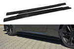 Maxton Parts - Seitenschweller Ansatz (Paar) passend für Hyundai Genesis Coupe Mk1 schwarz Hochglanz